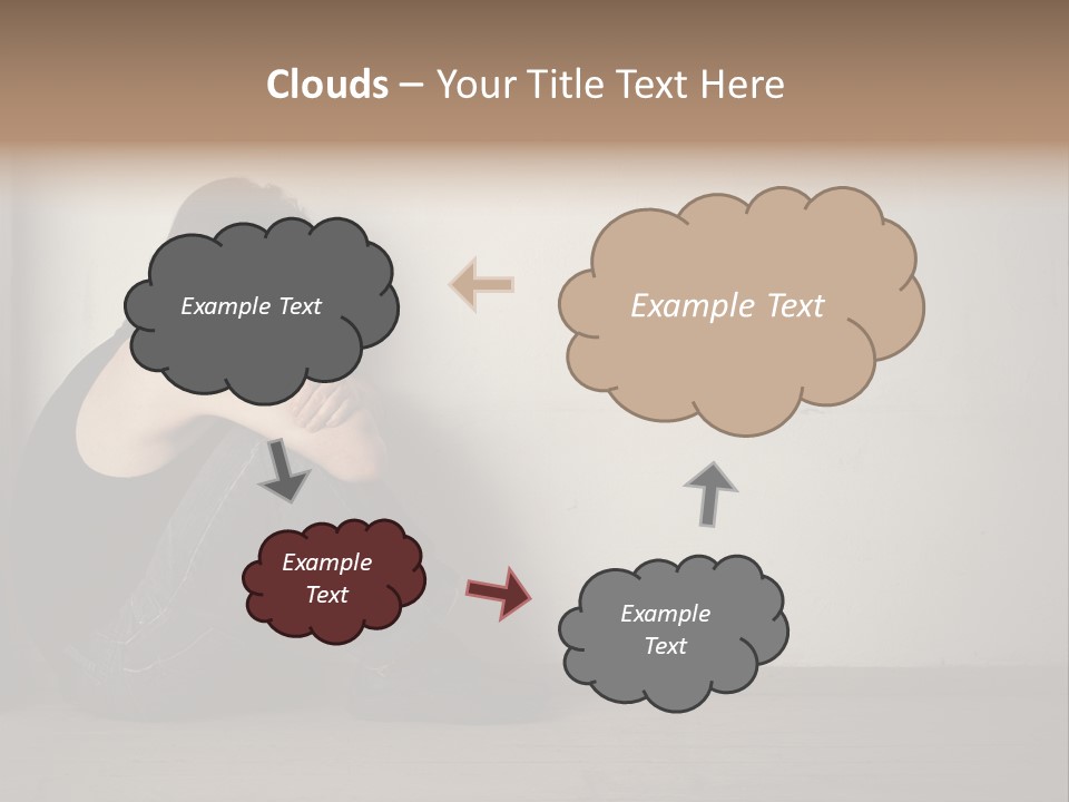 Feelings Depressed Portrait PowerPoint Template