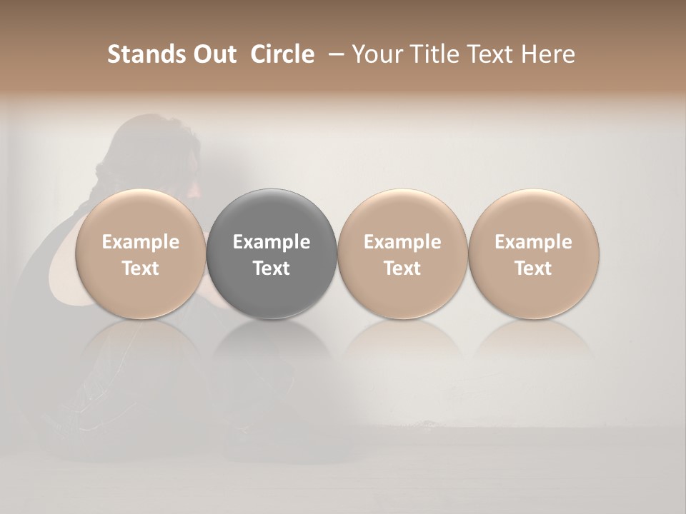 Feelings Depressed Portrait PowerPoint Template