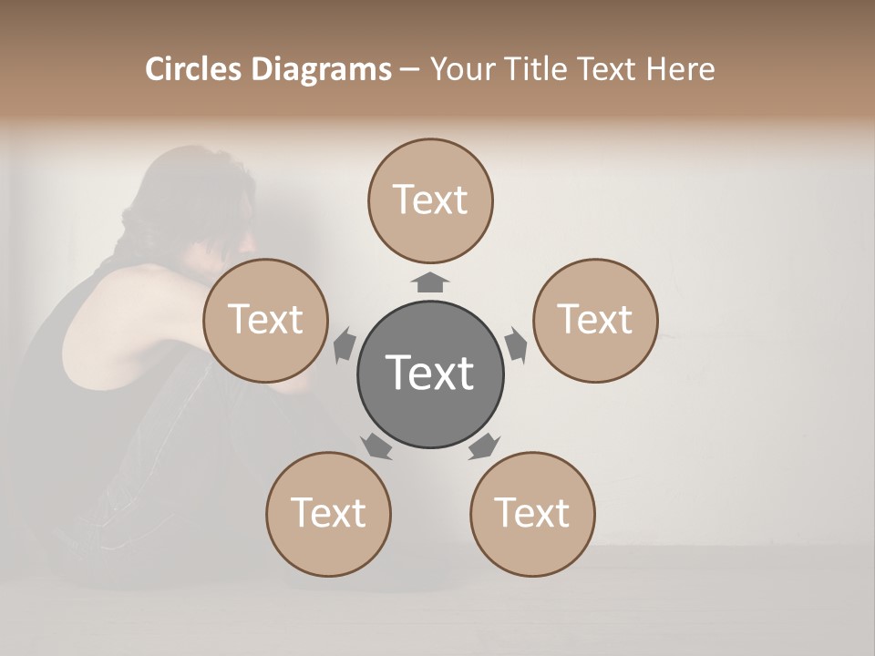 Feelings Depressed Portrait PowerPoint Template