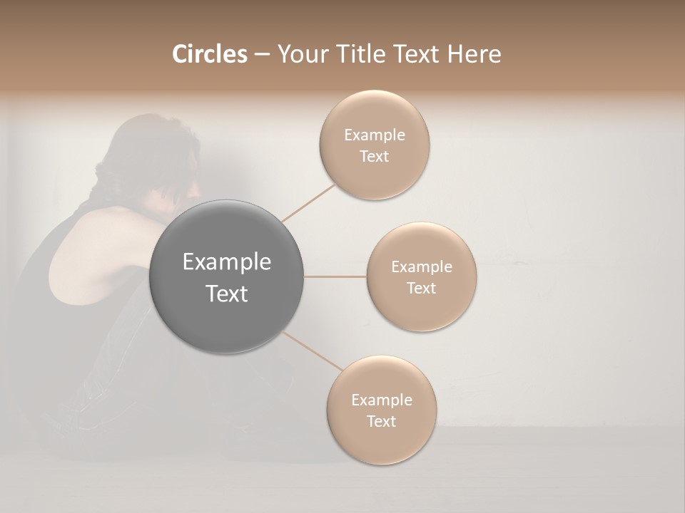 Feelings Depressed Portrait PowerPoint Template