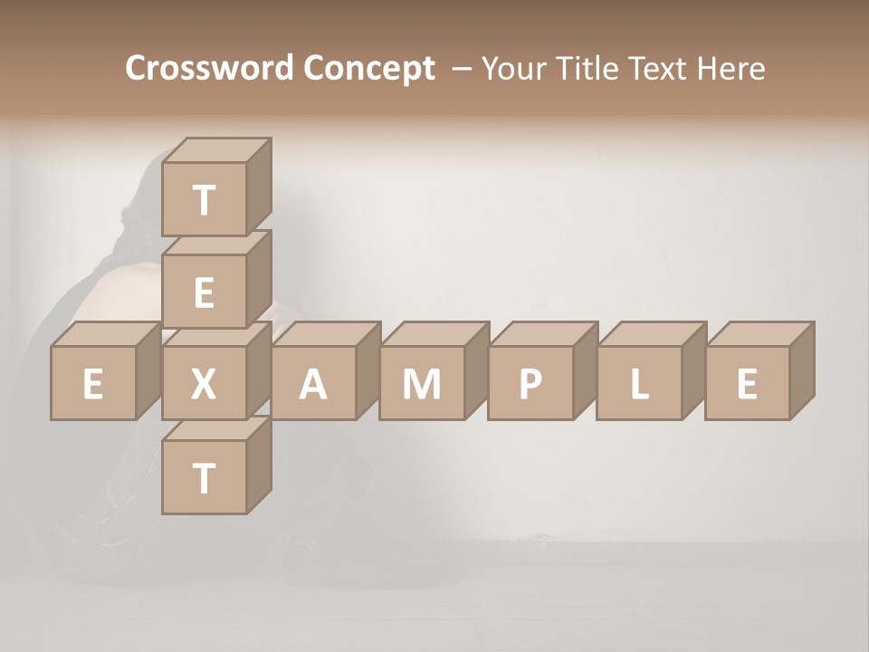 Feelings Depressed Portrait PowerPoint Template