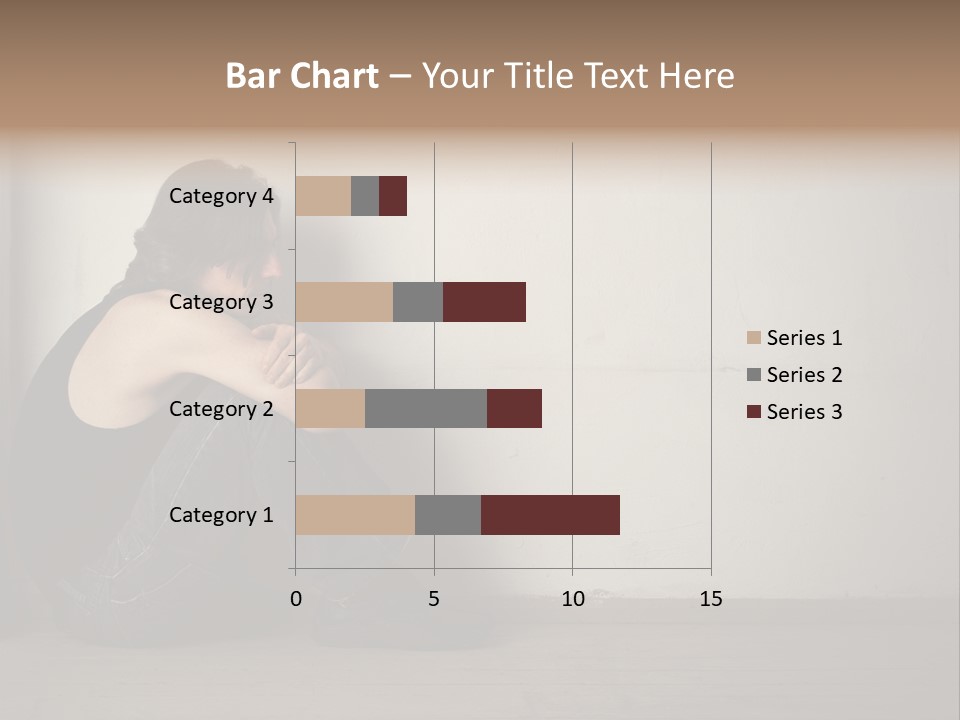 Feelings Depressed Portrait PowerPoint Template