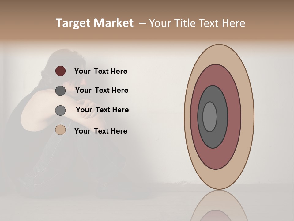 Feelings Depressed Portrait PowerPoint Template