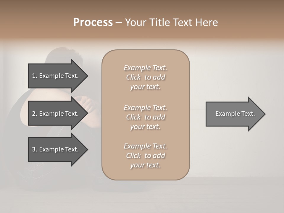 Feelings Depressed Portrait PowerPoint Template