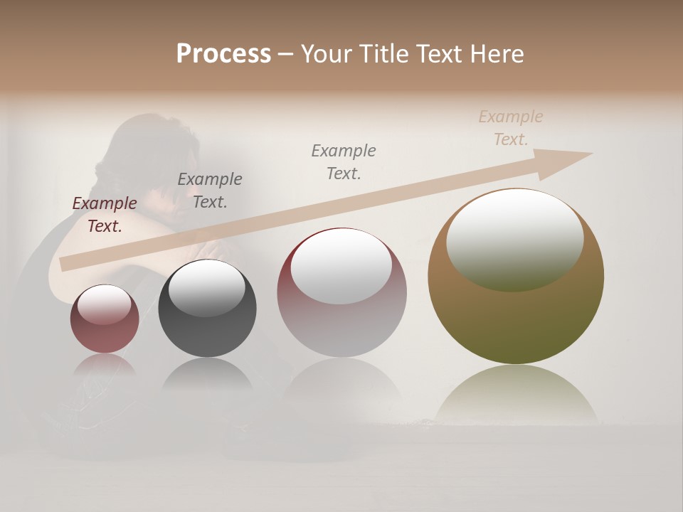 Feelings Depressed Portrait PowerPoint Template
