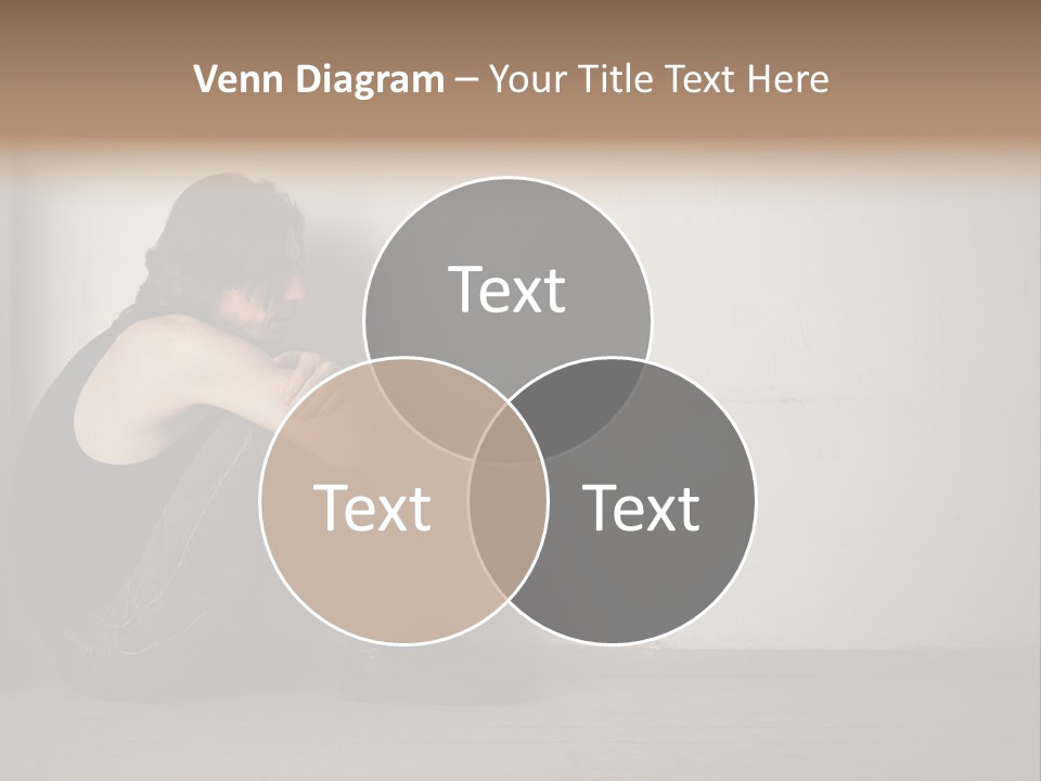 Feelings Depressed Portrait PowerPoint Template
