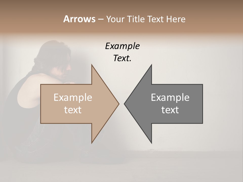 Feelings Depressed Portrait PowerPoint Template
