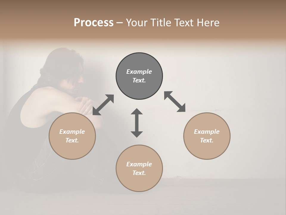 Feelings Depressed Portrait PowerPoint Template