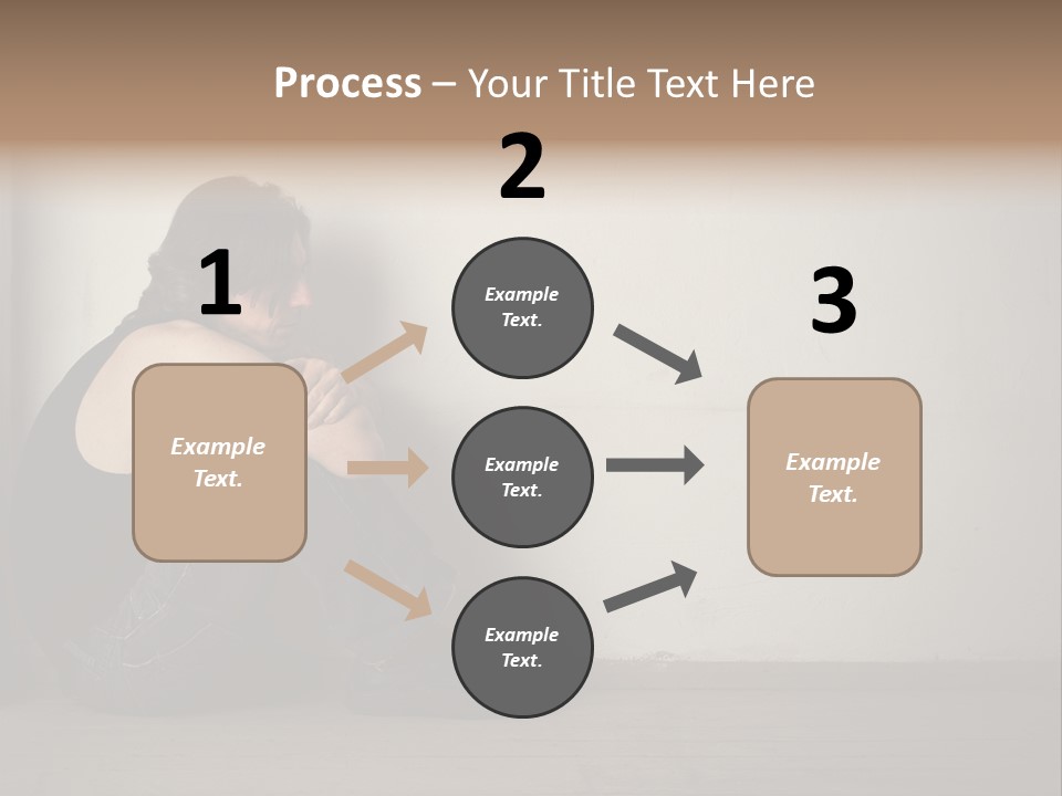 Feelings Depressed Portrait PowerPoint Template