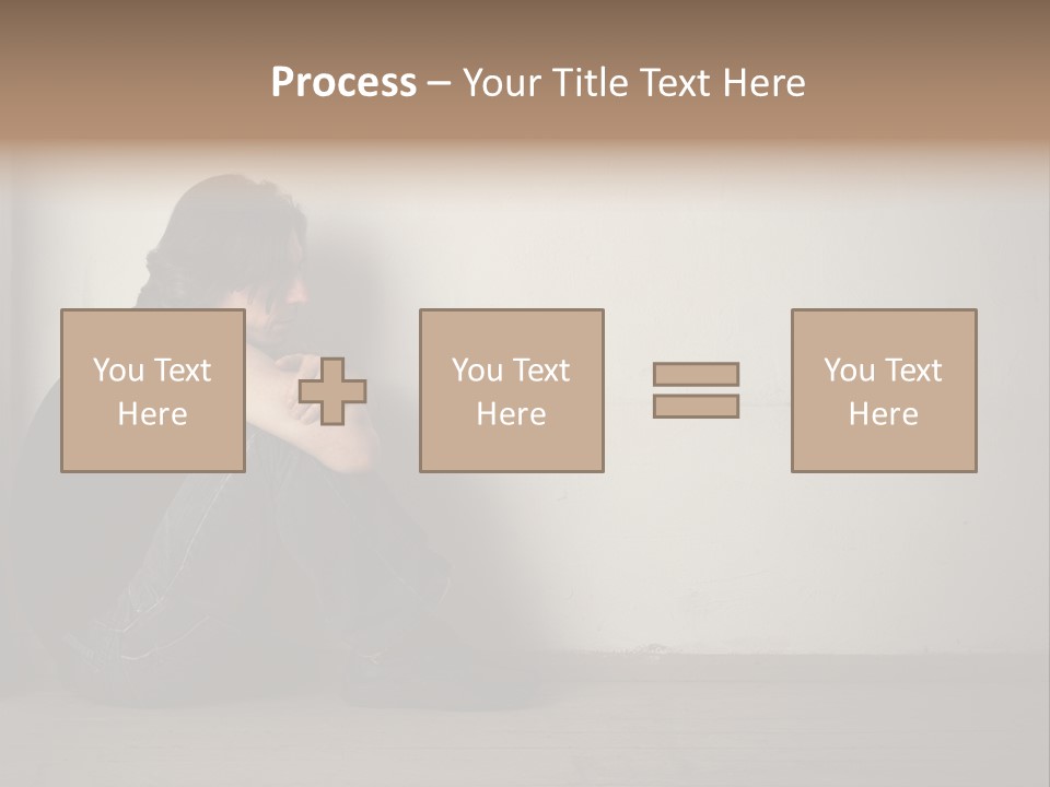 Feelings Depressed Portrait PowerPoint Template