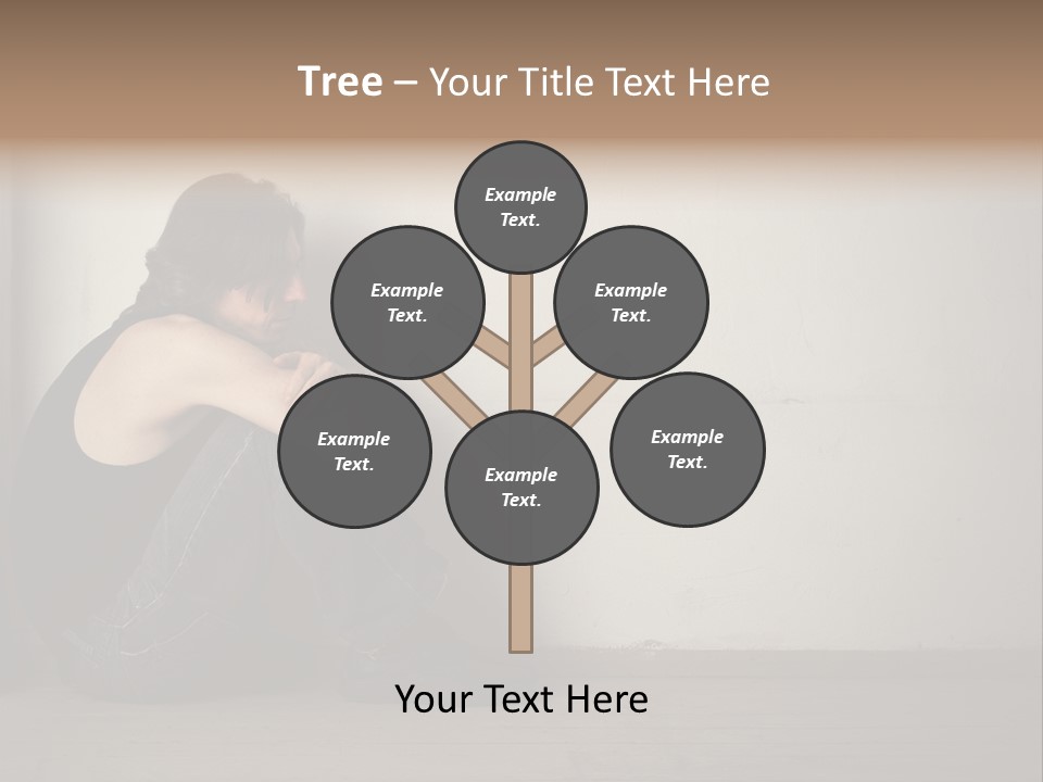 Feelings Depressed Portrait PowerPoint Template
