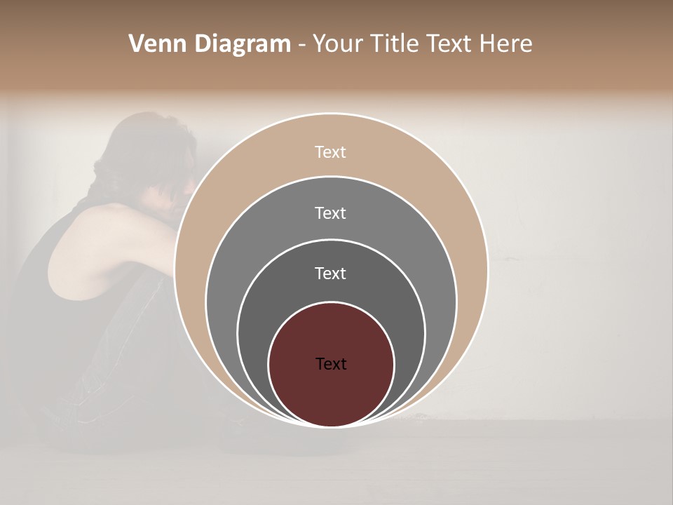 Feelings Depressed Portrait PowerPoint Template