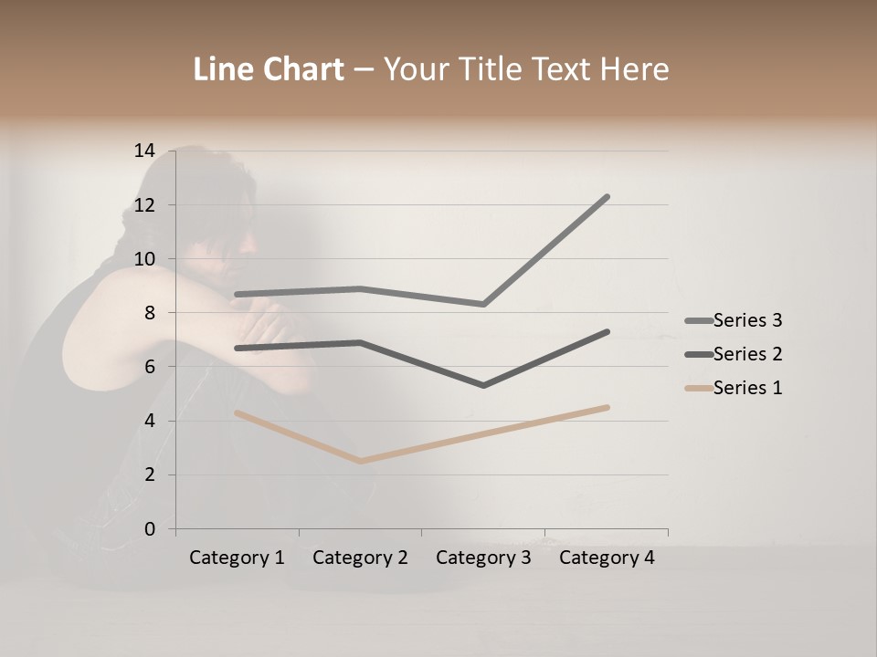 Feelings Depressed Portrait PowerPoint Template