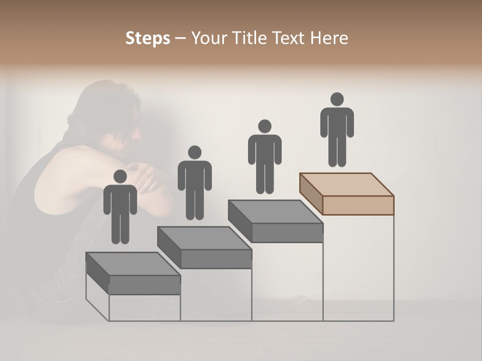 Feelings Depressed Portrait PowerPoint Template