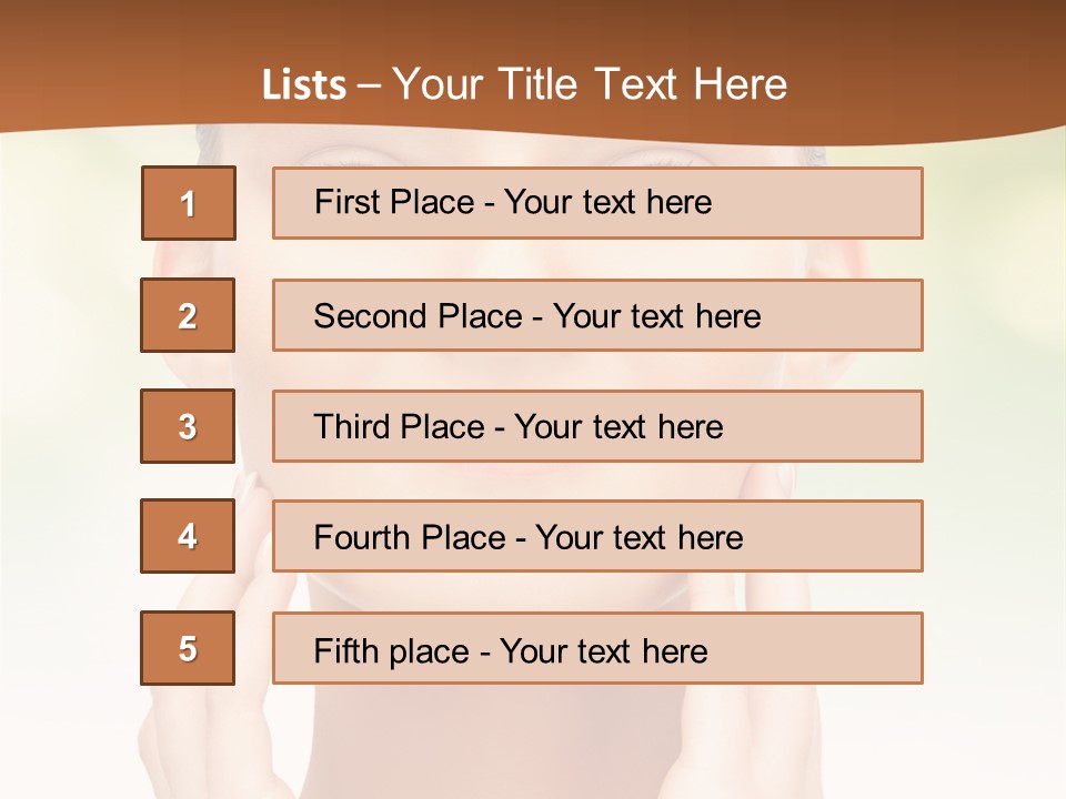 Beauty Girl Healthcare PowerPoint Template