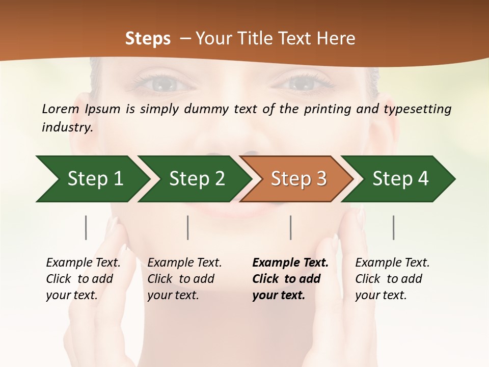 Beauty Girl Healthcare PowerPoint Template