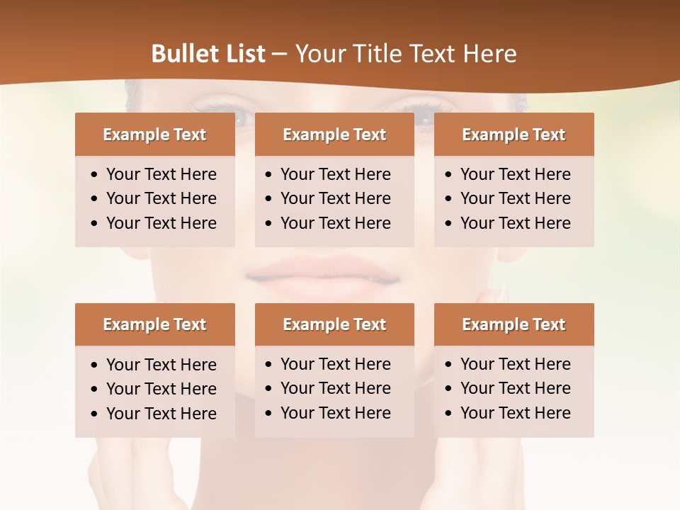 Beauty Girl Healthcare PowerPoint Template