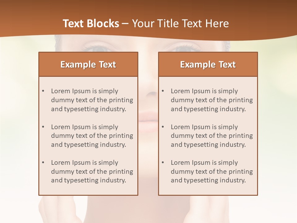 Beauty Girl Healthcare PowerPoint Template