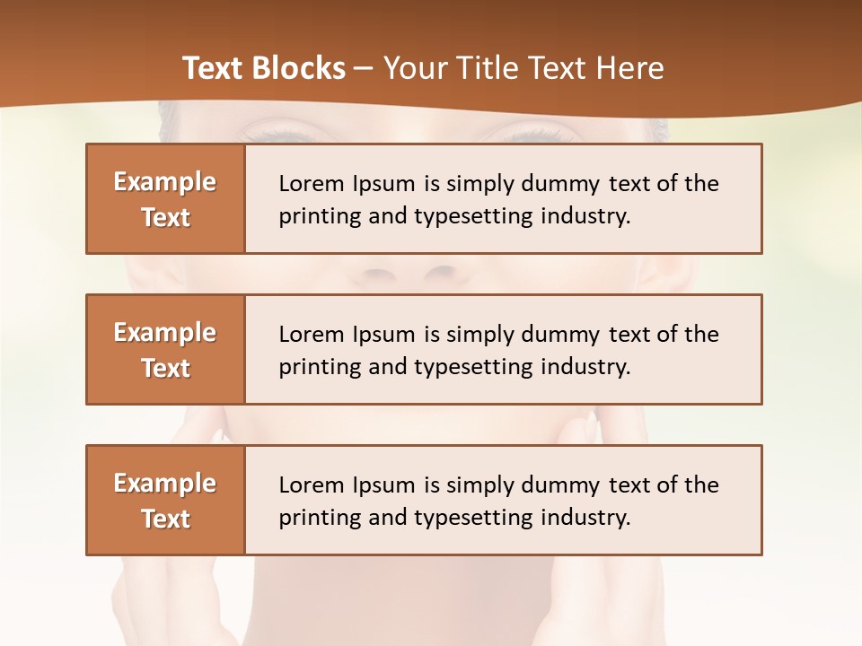 Beauty Girl Healthcare PowerPoint Template