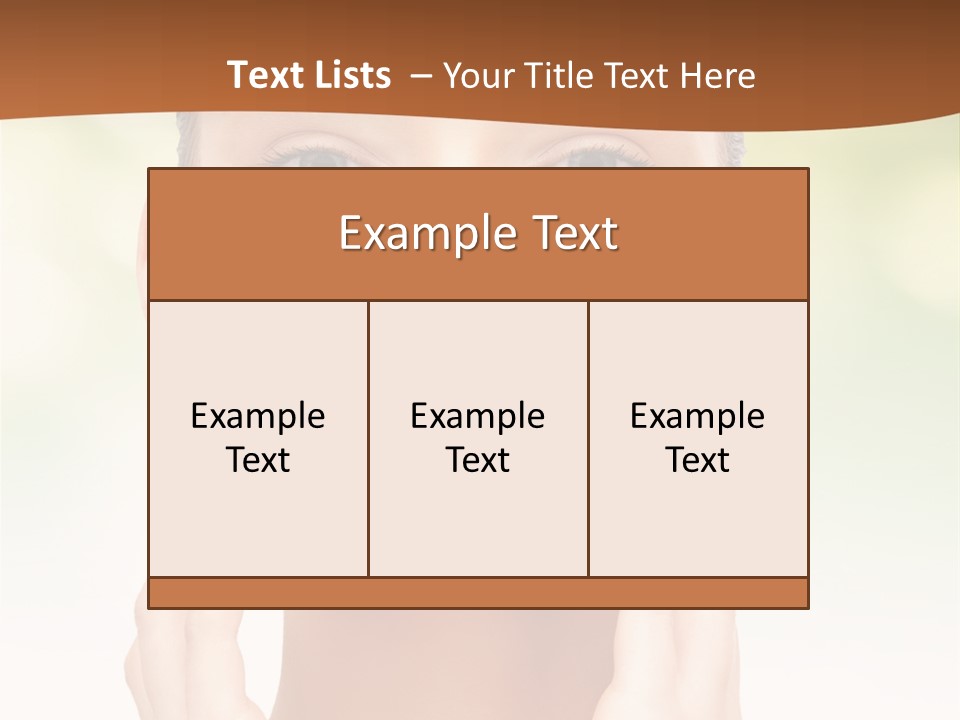 Beauty Girl Healthcare PowerPoint Template
