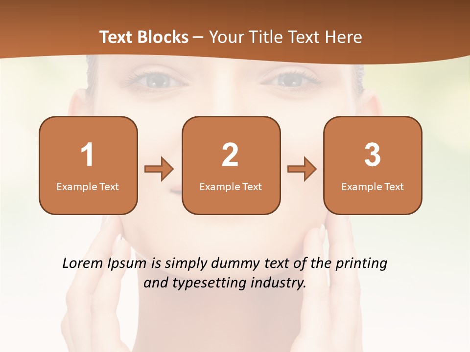 Beauty Girl Healthcare PowerPoint Template