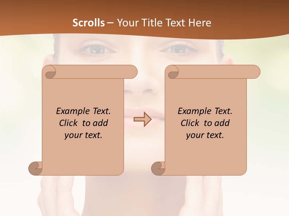 Beauty Girl Healthcare PowerPoint Template