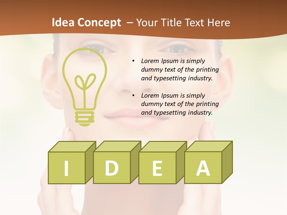 Beauty Girl Healthcare PowerPoint Template