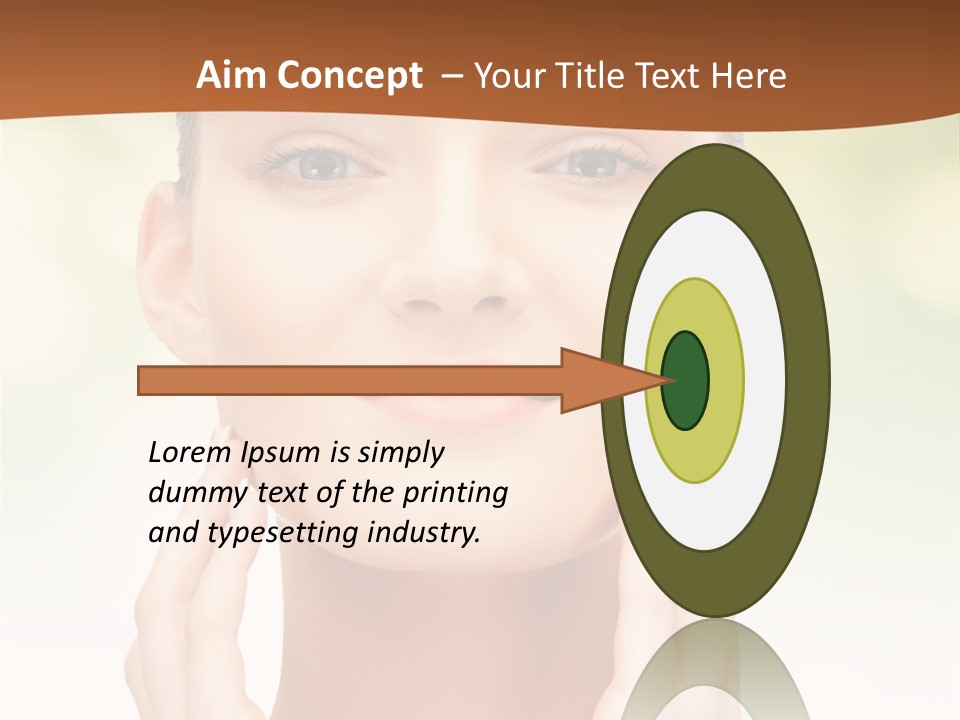 Beauty Girl Healthcare PowerPoint Template