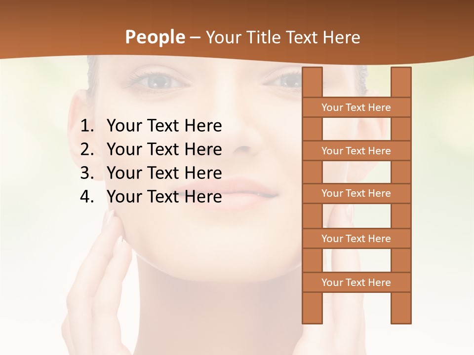 Beauty Girl Healthcare PowerPoint Template