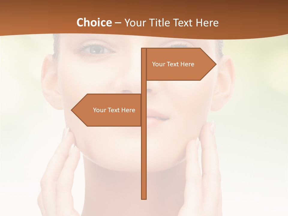 Beauty Girl Healthcare PowerPoint Template