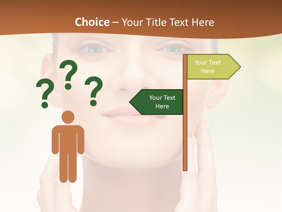 Beauty Girl Healthcare PowerPoint Template