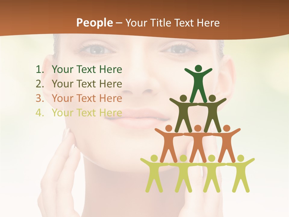 Beauty Girl Healthcare PowerPoint Template