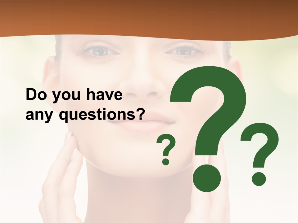 Beauty Girl Healthcare PowerPoint Template