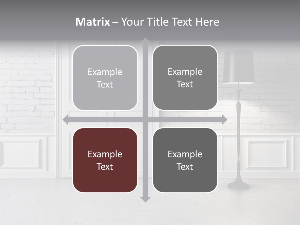 Stained Cement Building PowerPoint Template