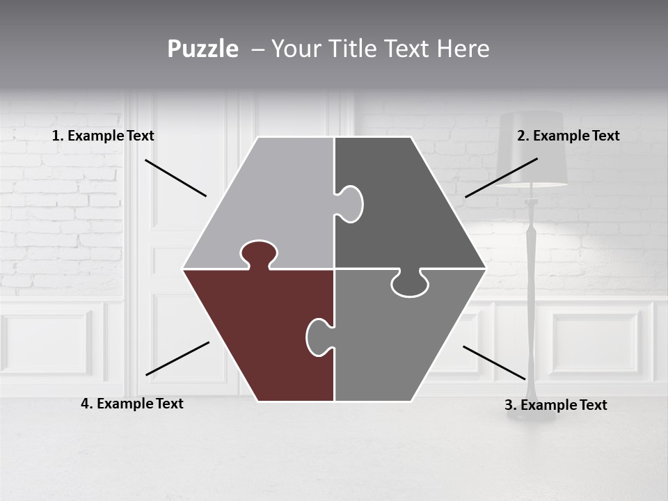 Stained Cement Building PowerPoint Template