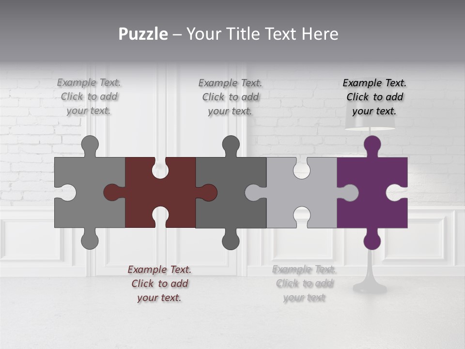 Stained Cement Building PowerPoint Template