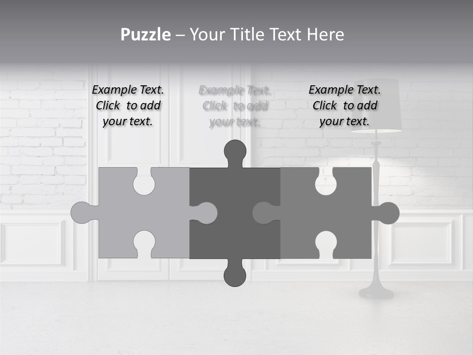 Stained Cement Building PowerPoint Template