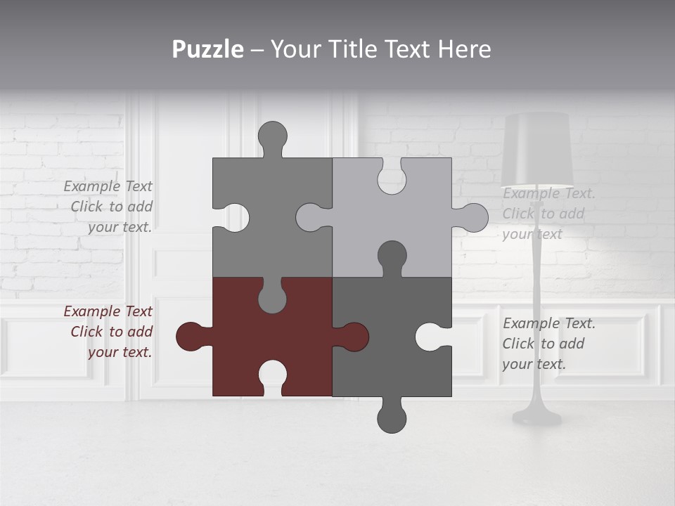 Stained Cement Building PowerPoint Template