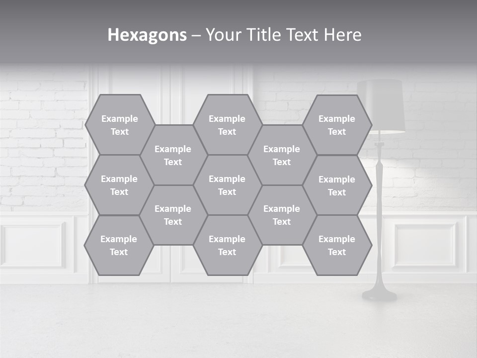Stained Cement Building PowerPoint Template