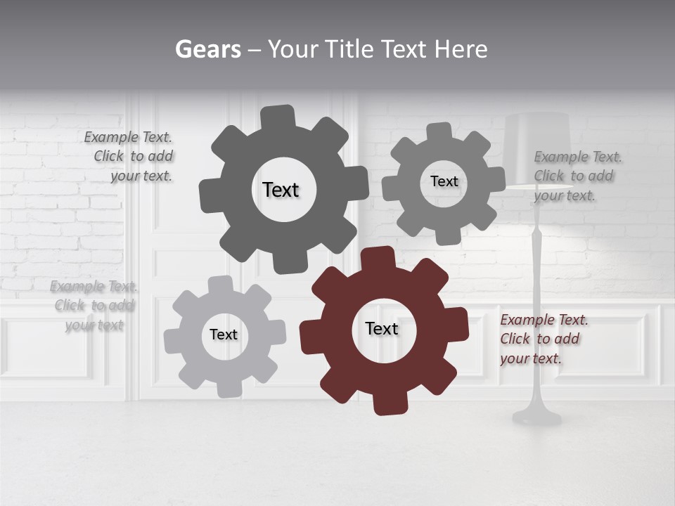 Stained Cement Building PowerPoint Template