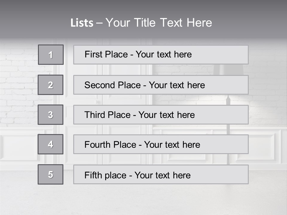 Stained Cement Building PowerPoint Template