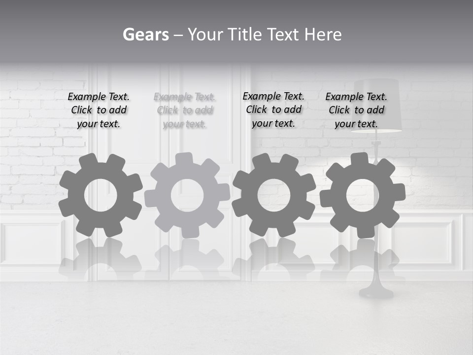 Stained Cement Building PowerPoint Template