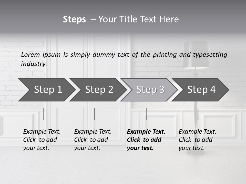 Stained Cement Building PowerPoint Template