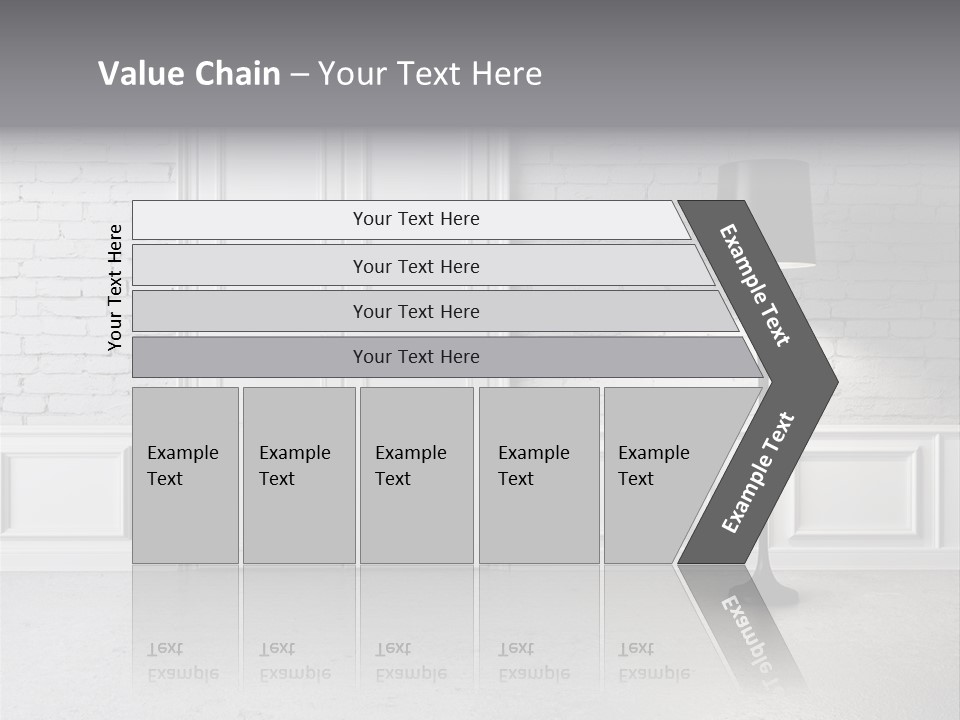 Stained Cement Building PowerPoint Template