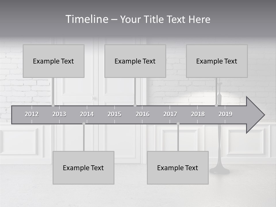 Stained Cement Building PowerPoint Template
