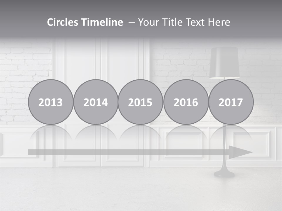 Stained Cement Building PowerPoint Template