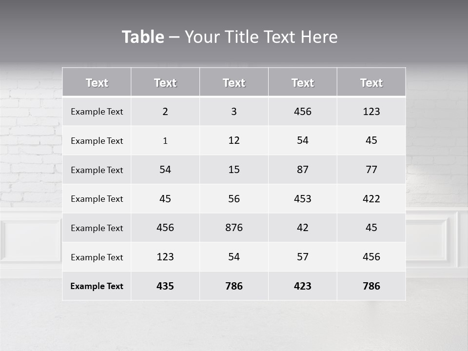 Stained Cement Building PowerPoint Template