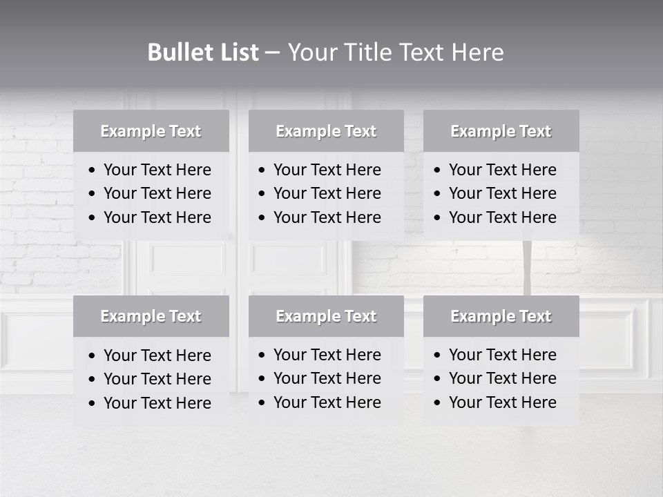 Stained Cement Building PowerPoint Template
