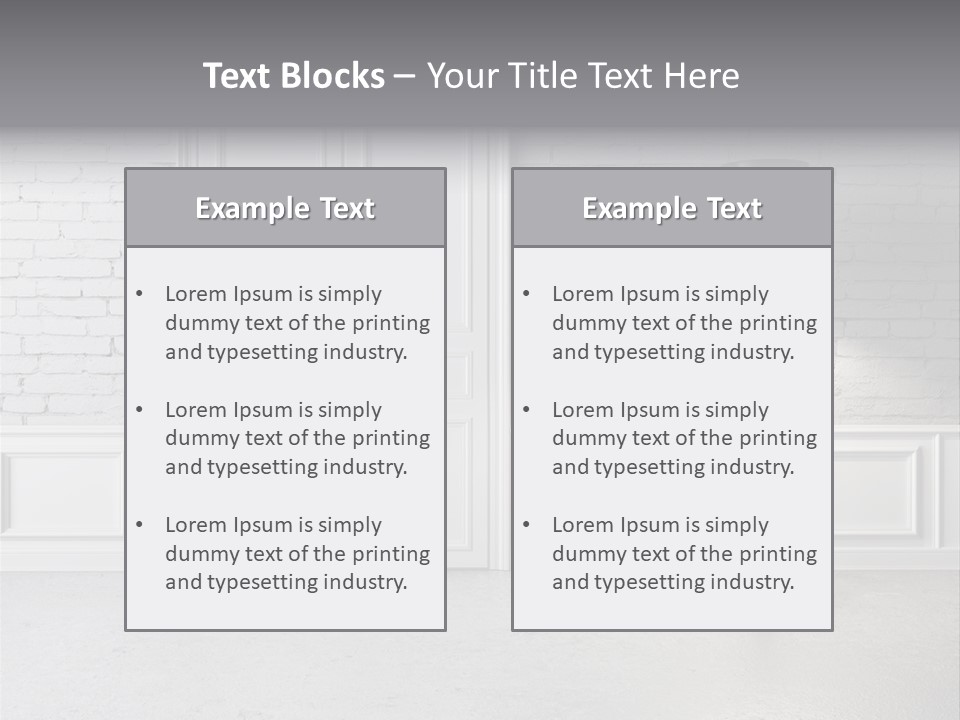Stained Cement Building PowerPoint Template