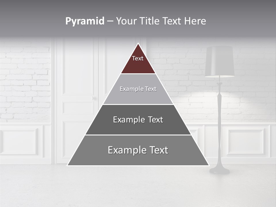 Stained Cement Building PowerPoint Template